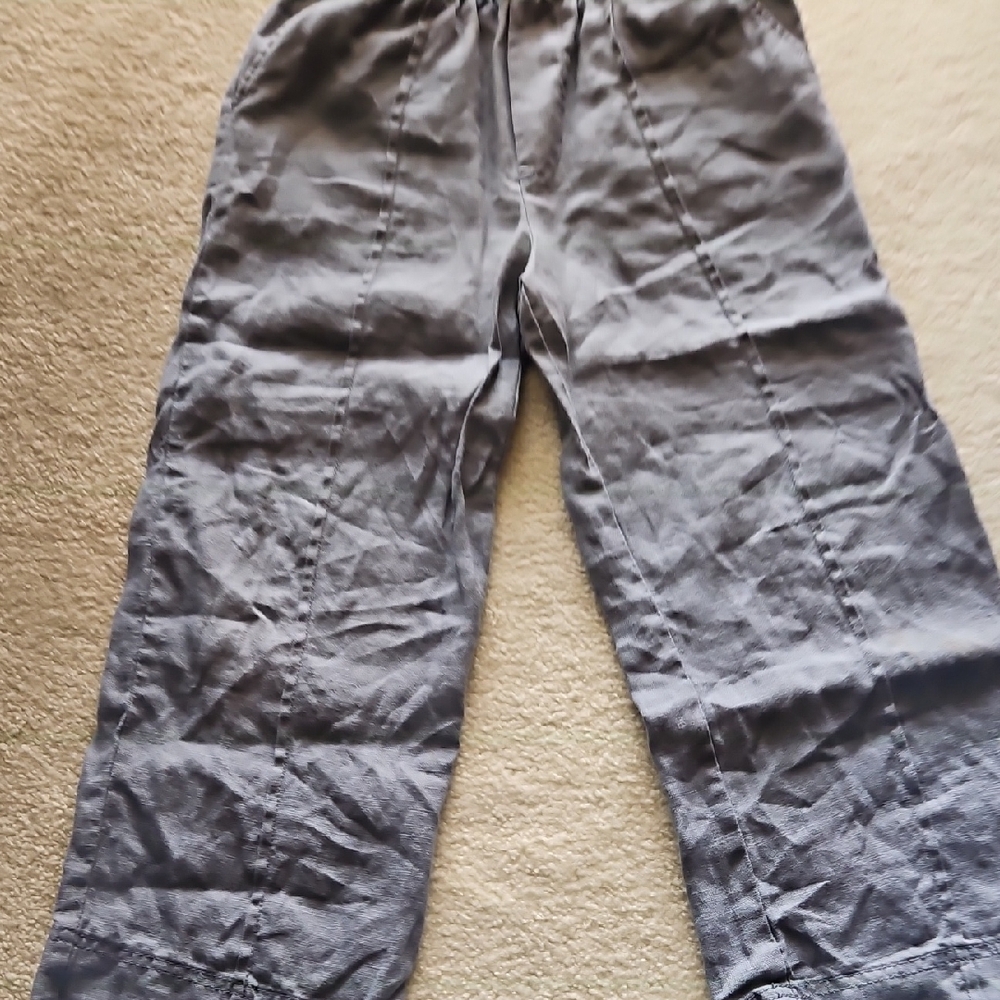 Zara Kids Stylish Blue Linen Elastic Waist Pants
